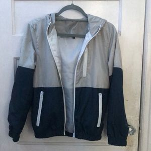 Color block windbreaker